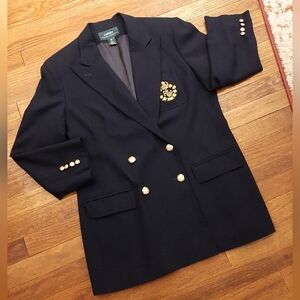 Lauren Ralph Lauren Navy Blazer with Gold Buttons